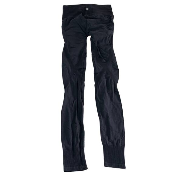 Splendid Leggings Womens X Small Black Grey Distressed Stretch Mid Rise - Picture 5 of 11